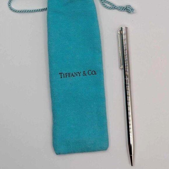 Tiffany & Co. Executive T-clip 925 sterling silver ballpoint pen -No ink